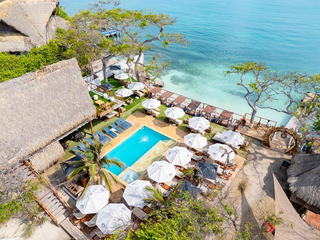 Ibiza Beach Club Rosario Islands Cartagena ocean view and pool